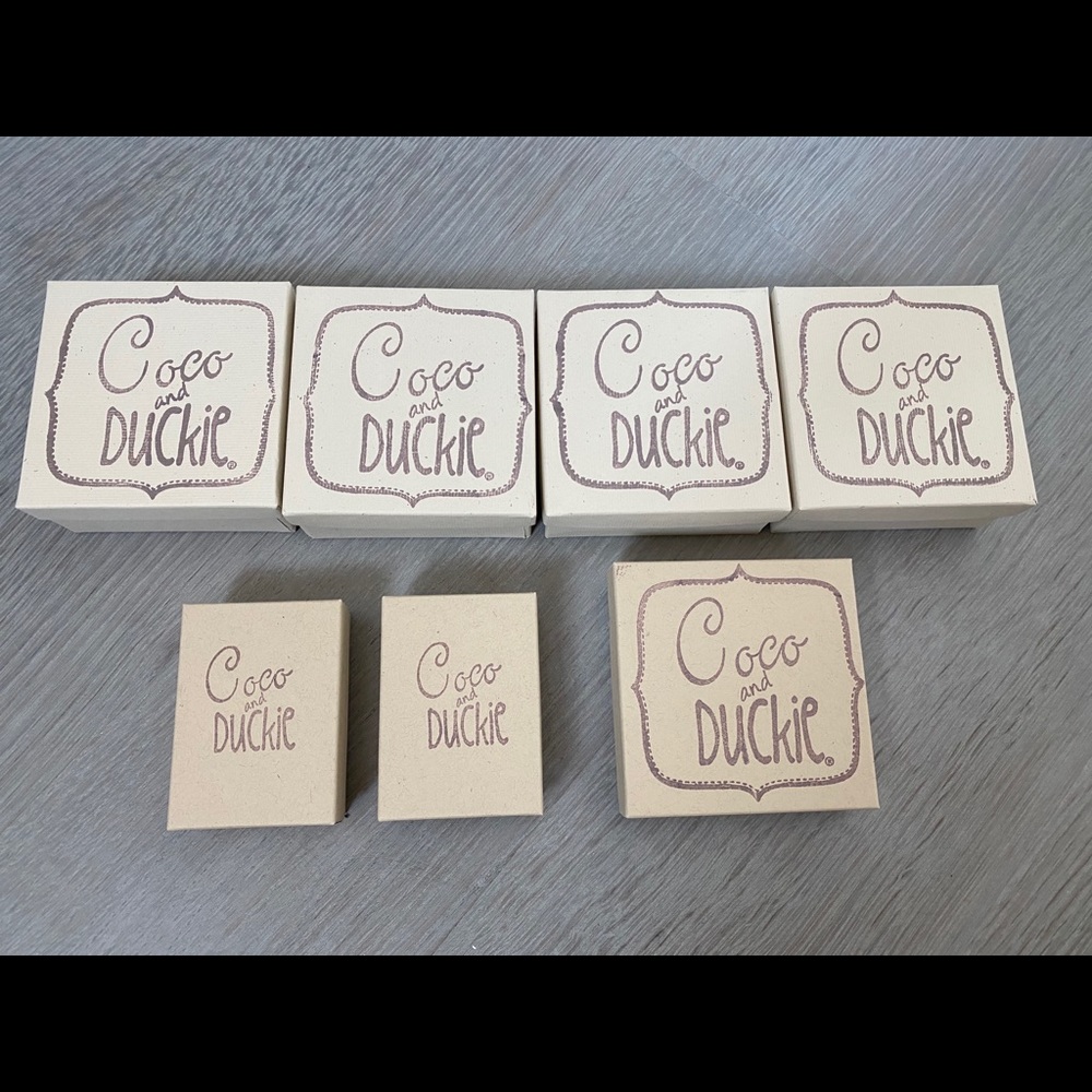 Seven Adorable Coco and Duckie Jewelry Gift Boxes
